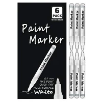 00,7 mm akrylowy marker z białą farbą